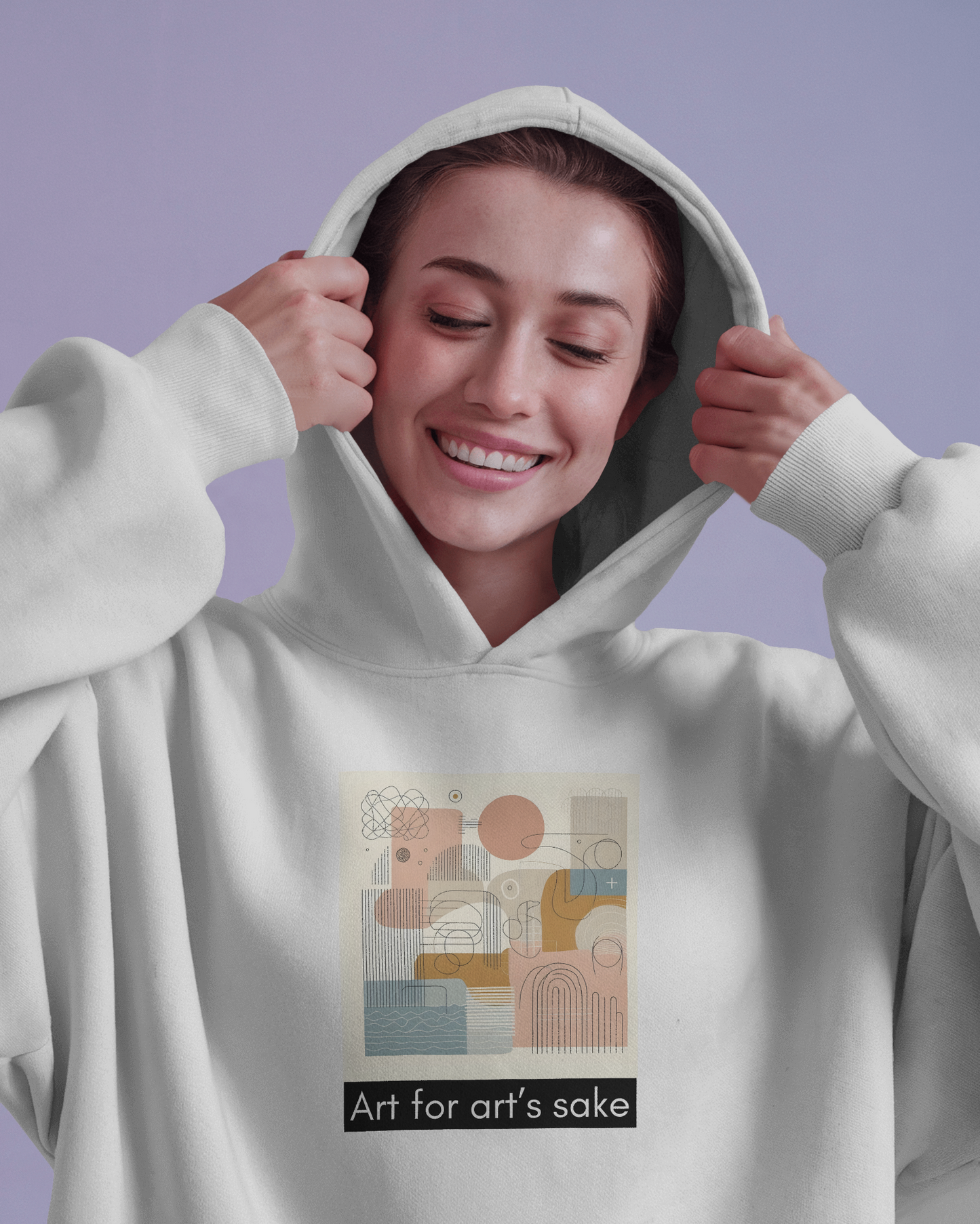 Art for Art's Sake King Hooded Sweatshirt - Cozy Artistic Fashion for Creatives