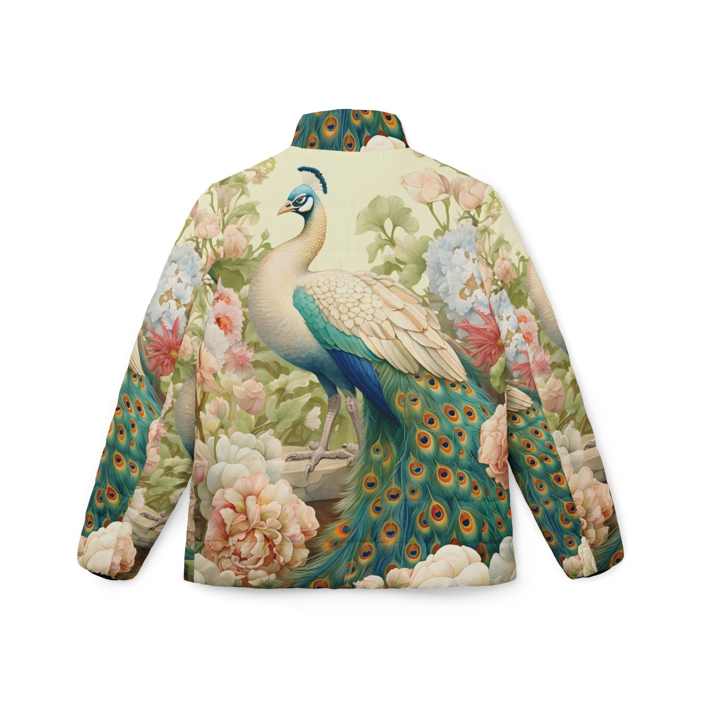 Women's Puffer Jacket -Regal Peacock