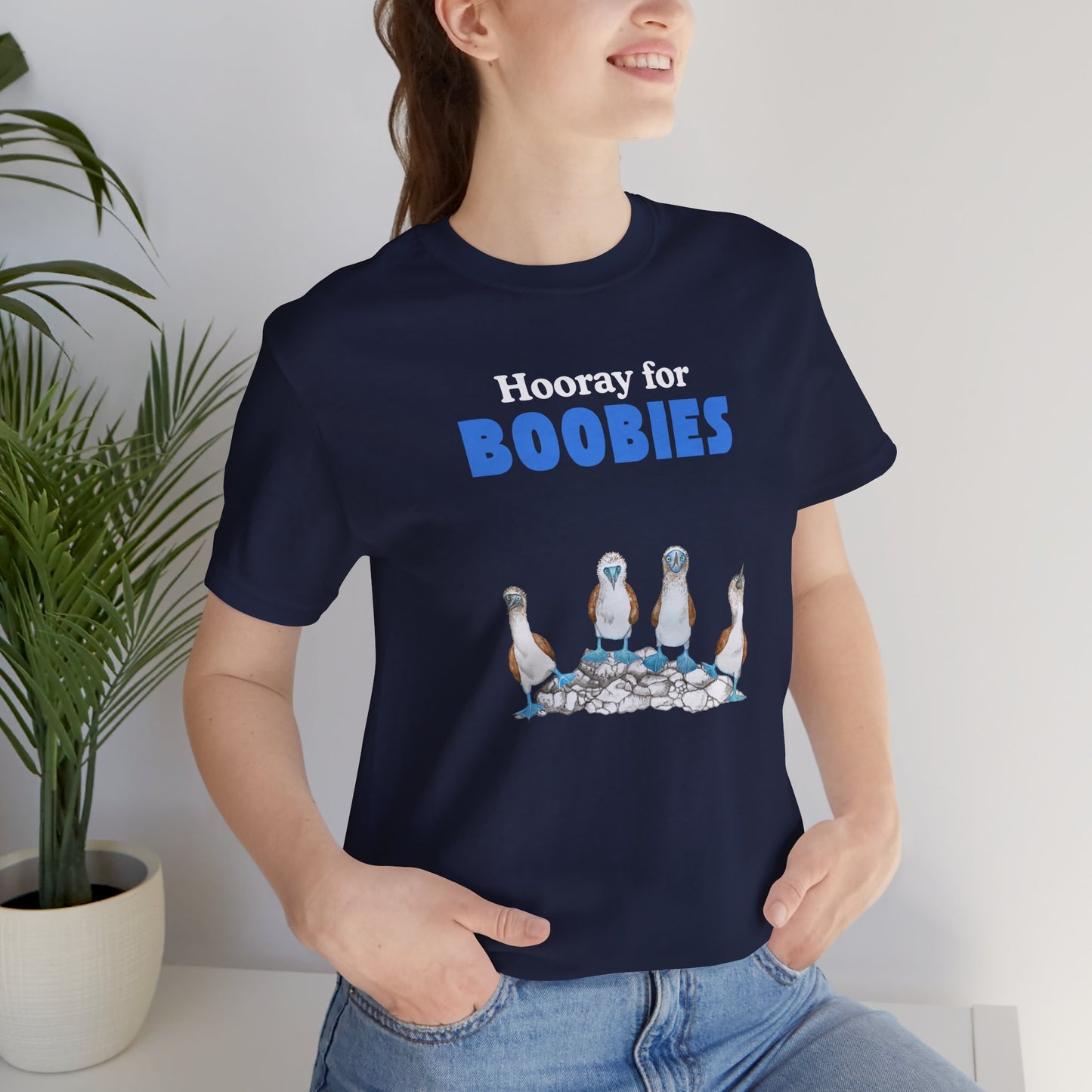 Hooray for Boobies Unisex Jersey Tee - Fun Casual Wear for a Playful Spirit
