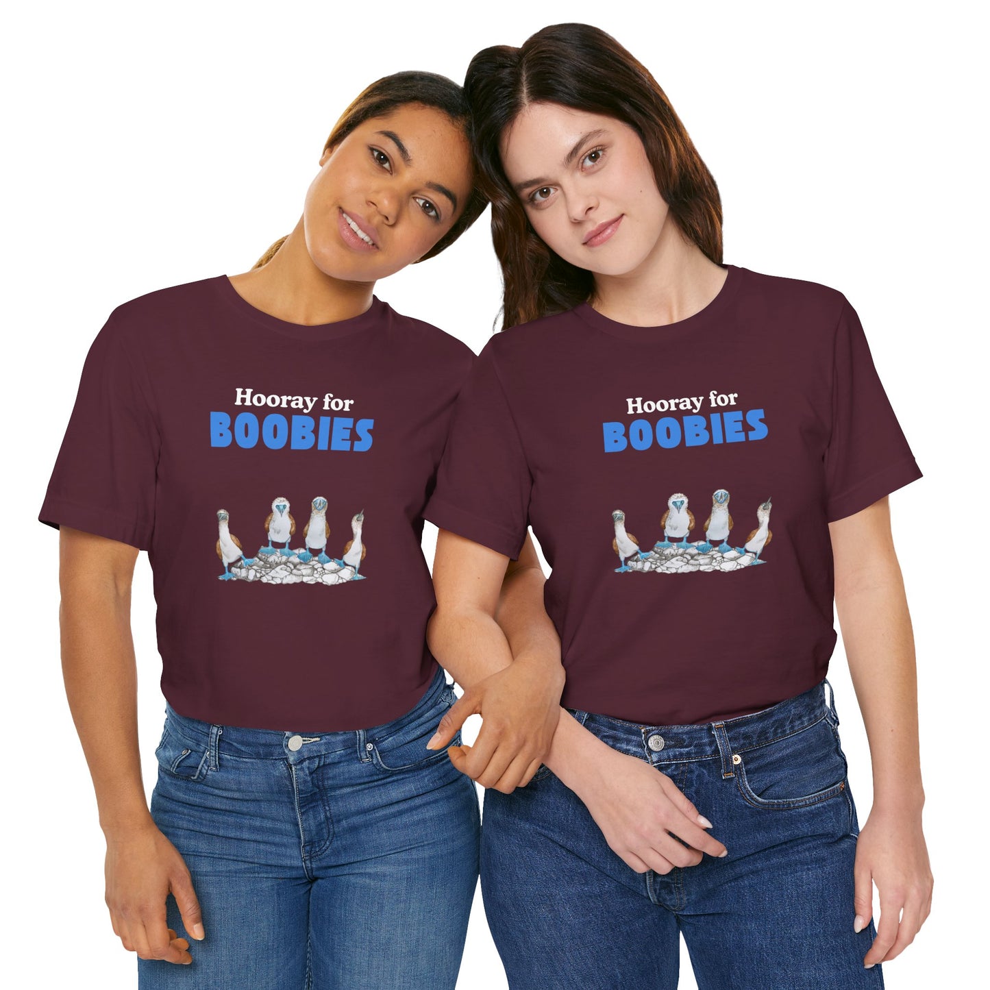 Hooray for Boobies Unisex Jersey Tee - Fun Casual Wear for a Playful Spirit