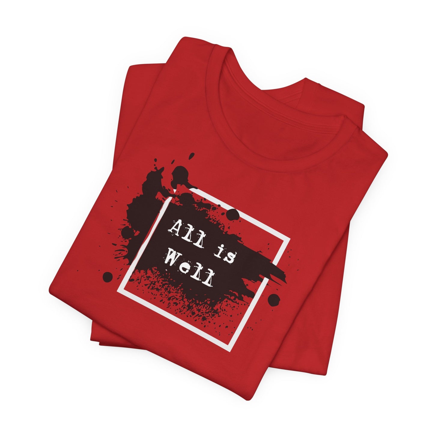 Afferming Quote "All is Well" Graphic Tee