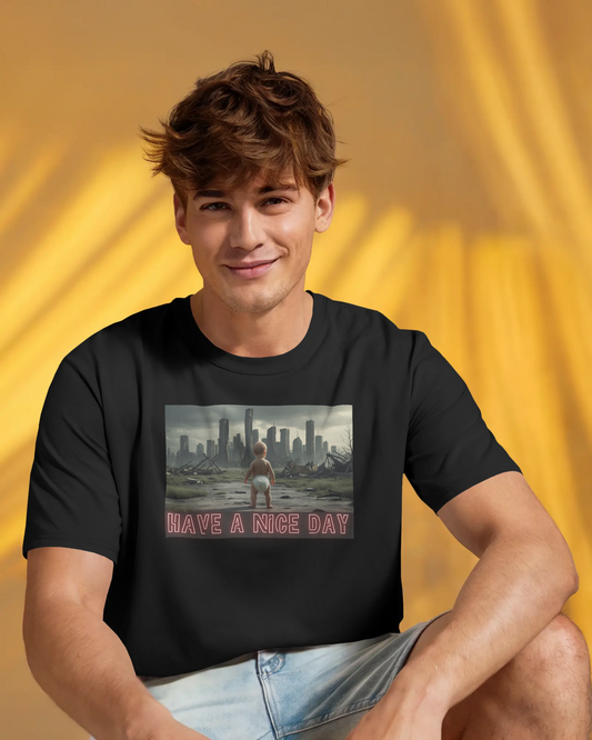 Graphic T-Shirt - Have a Nice Day, Post Apocalyptic Baby