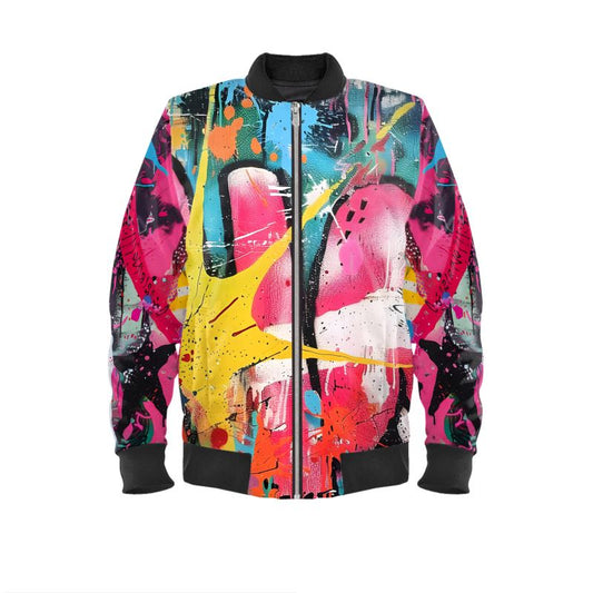 Men's Reversible Bomber Jacket - Urban Vibes/ Feeling Awesome