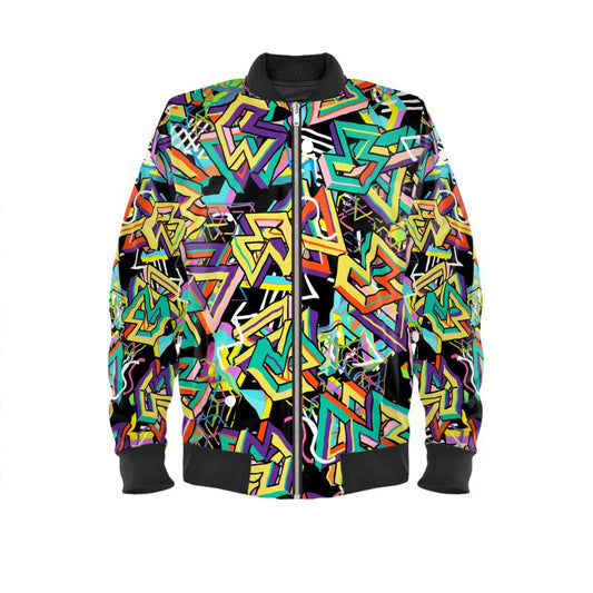 Men's Bomber Jacket - Geometric Groove