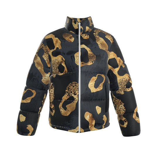 Men's Puffer Jacket - Gold Panther