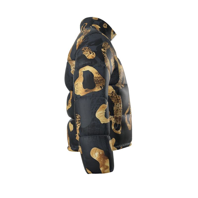 Men's Puffer Jacket - Gold Panther