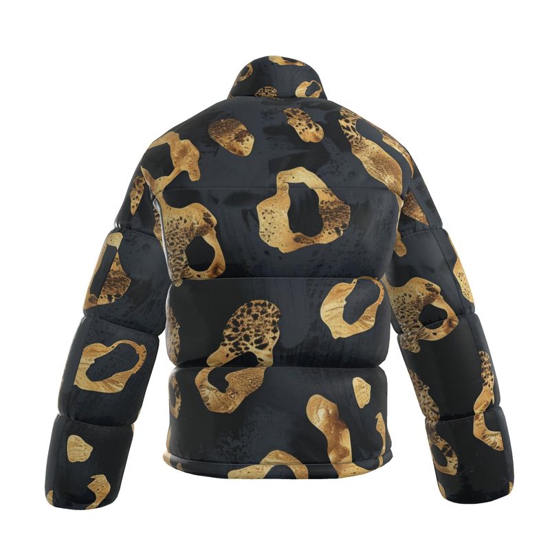 Men's Puffer Jacket - Gold Panther