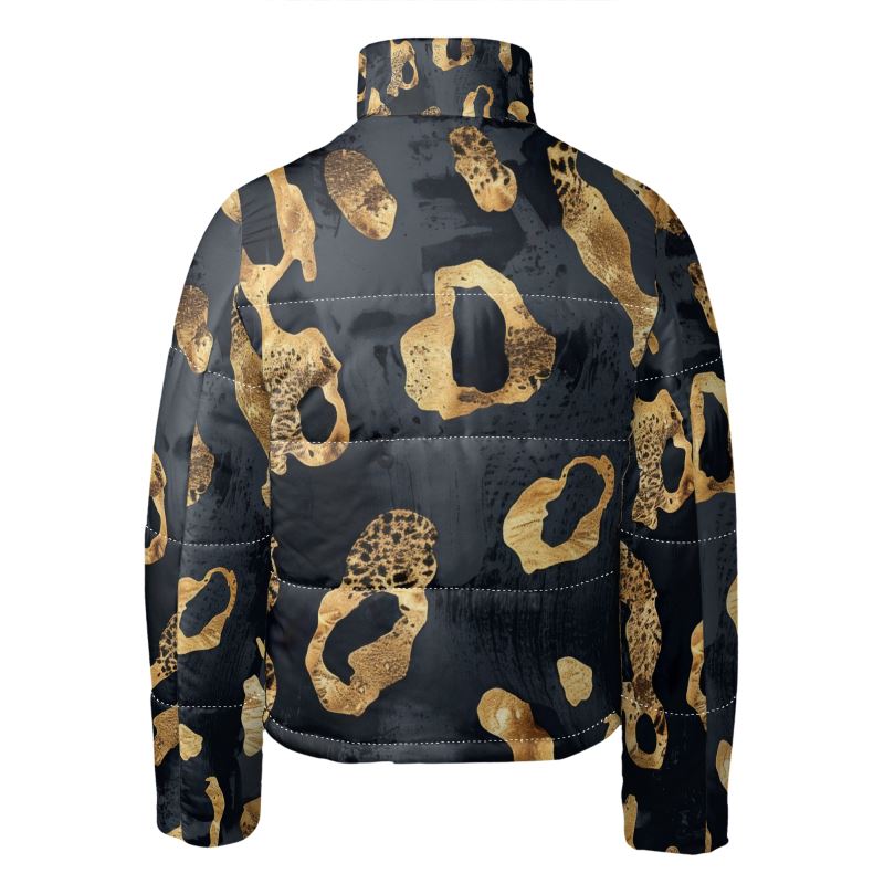 Men's Puffer Jacket - Gold Panther