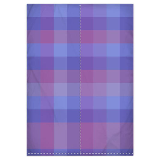 Premium Silk Duvet Cover - Reversible - Twilight Plaid