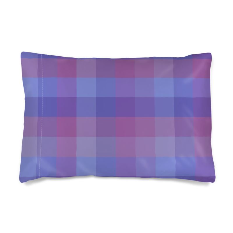 Premium Silk Pillow Case - Twilight Plaid