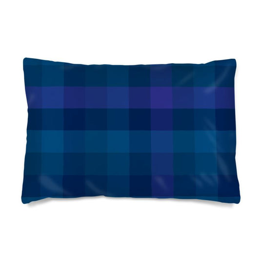 Premium Silk Pillow Case - Midnight Plaid