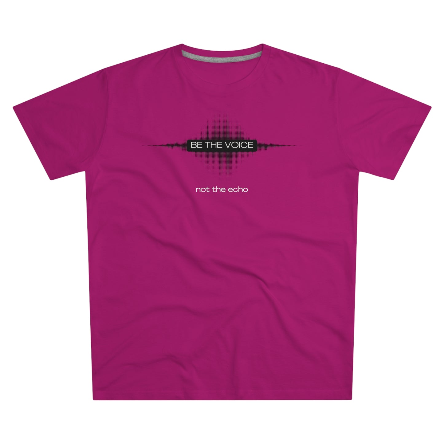 Be the Voice Men's Tee, Motivation T-Shirt, Inspirational Gift, Music Lover Apparel, Graphic Tee for Everyday Wear, Unique Statement Shirt