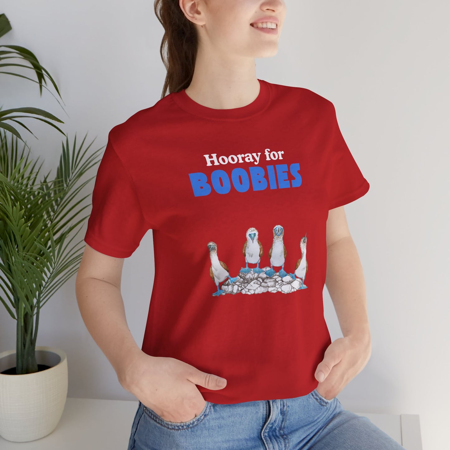 Hooray for Boobies Unisex Jersey Tee - Fun Casual Wear for a Playful Spirit