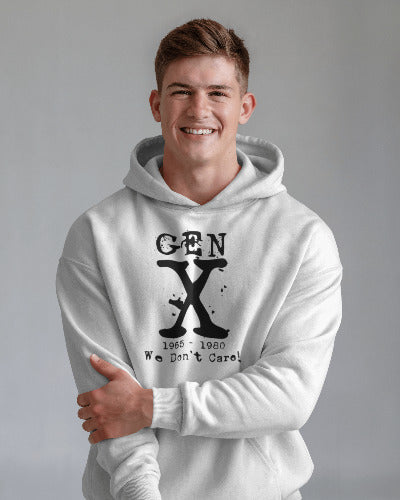Gen X Hooded Sweatshirt - Retro Style 1965-1980