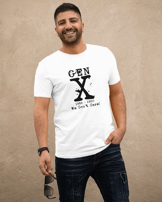 Gen X Unisex Short Sleeve Tee - Retro Style 1965-1980 Graphic Shirt